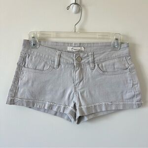 Forever 21 Khaki Tan Low Rise Cuffed Denim Jean Shorts